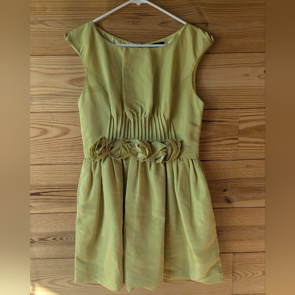 Ryu Light Yellow Hint Of green  Dress